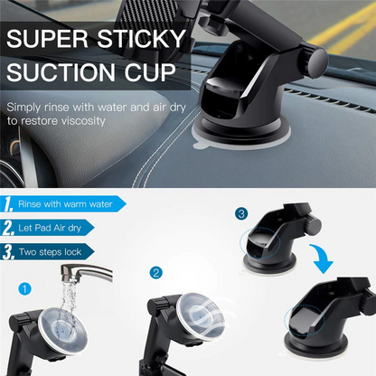 360° Universal Windshield Car Phone Mount