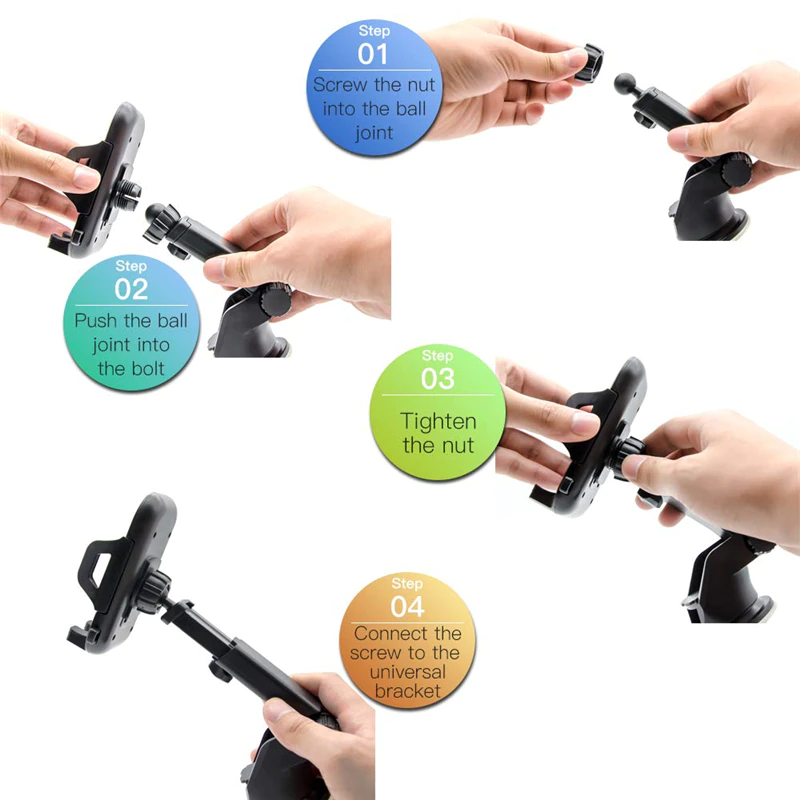 360° Universal Windshield Car Phone Mount