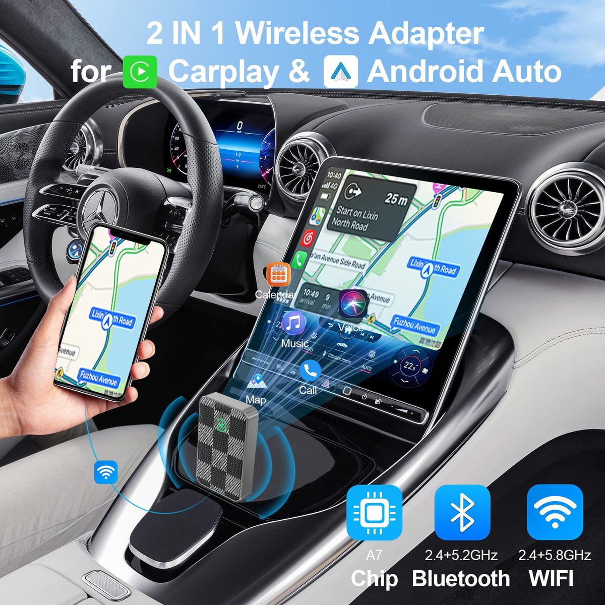 Wireless CarPlay & Android Auto Adapter