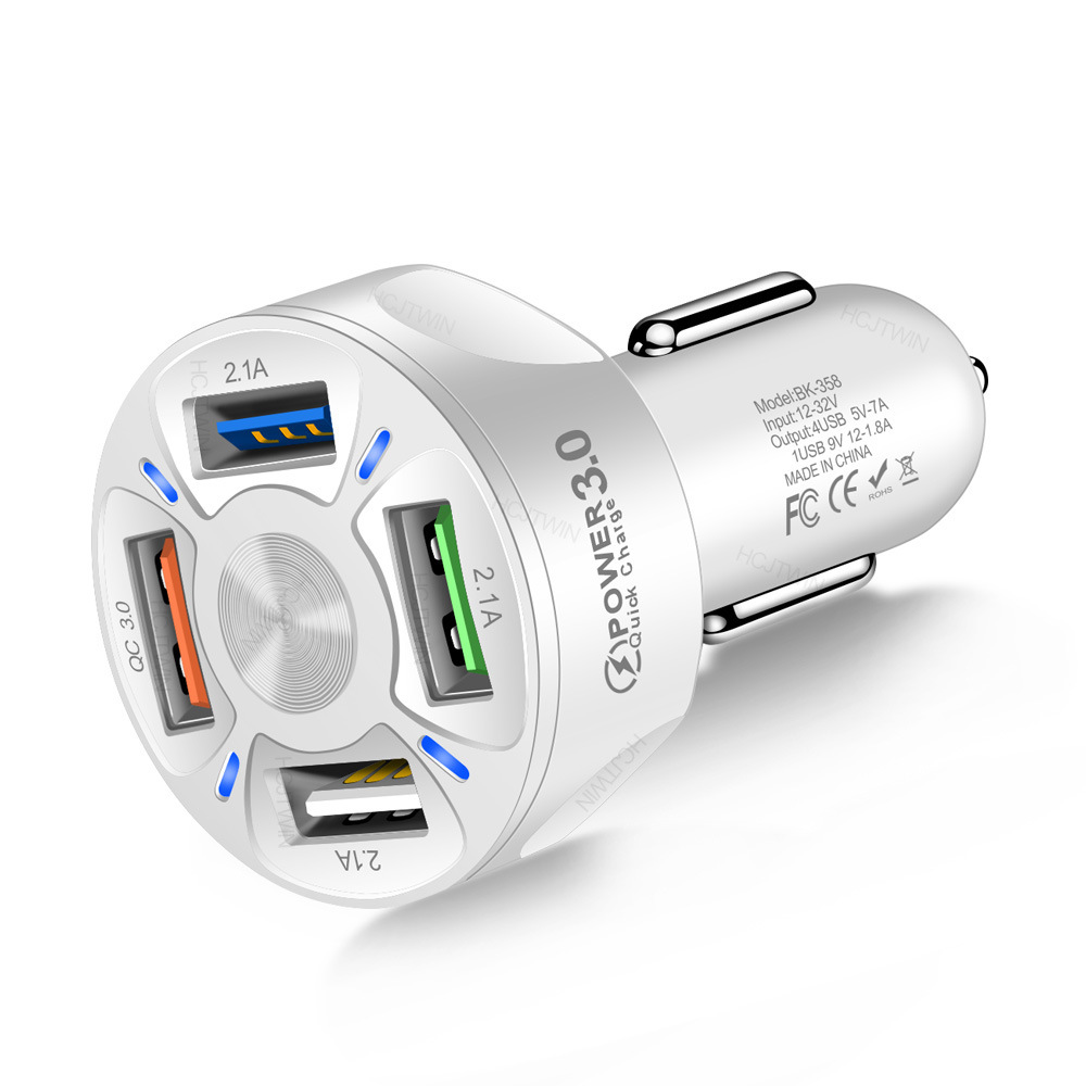 4-Port USB Fast Car Charge