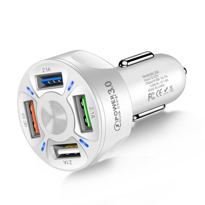 4-Port USB Fast Car Charge