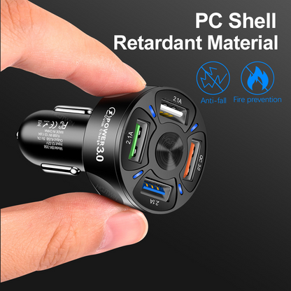 4-Port USB Fast Car Charge