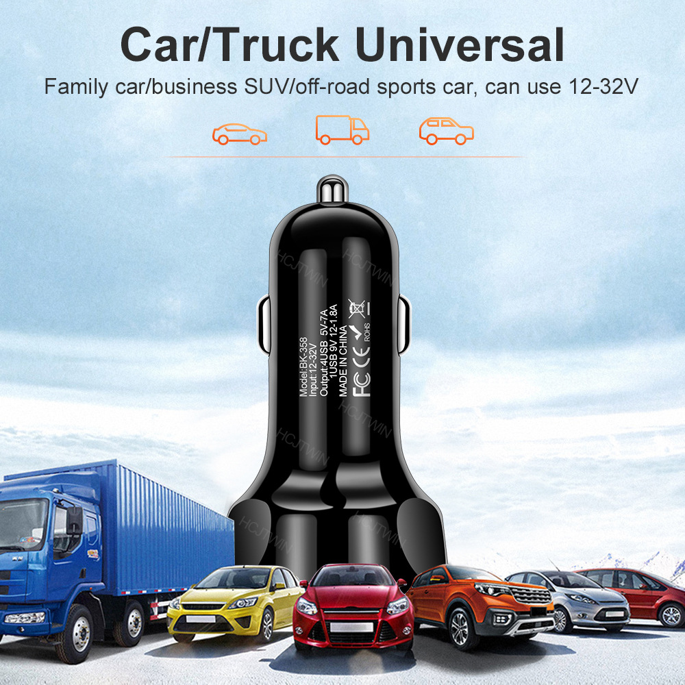 4-Port USB Fast Car Charge
